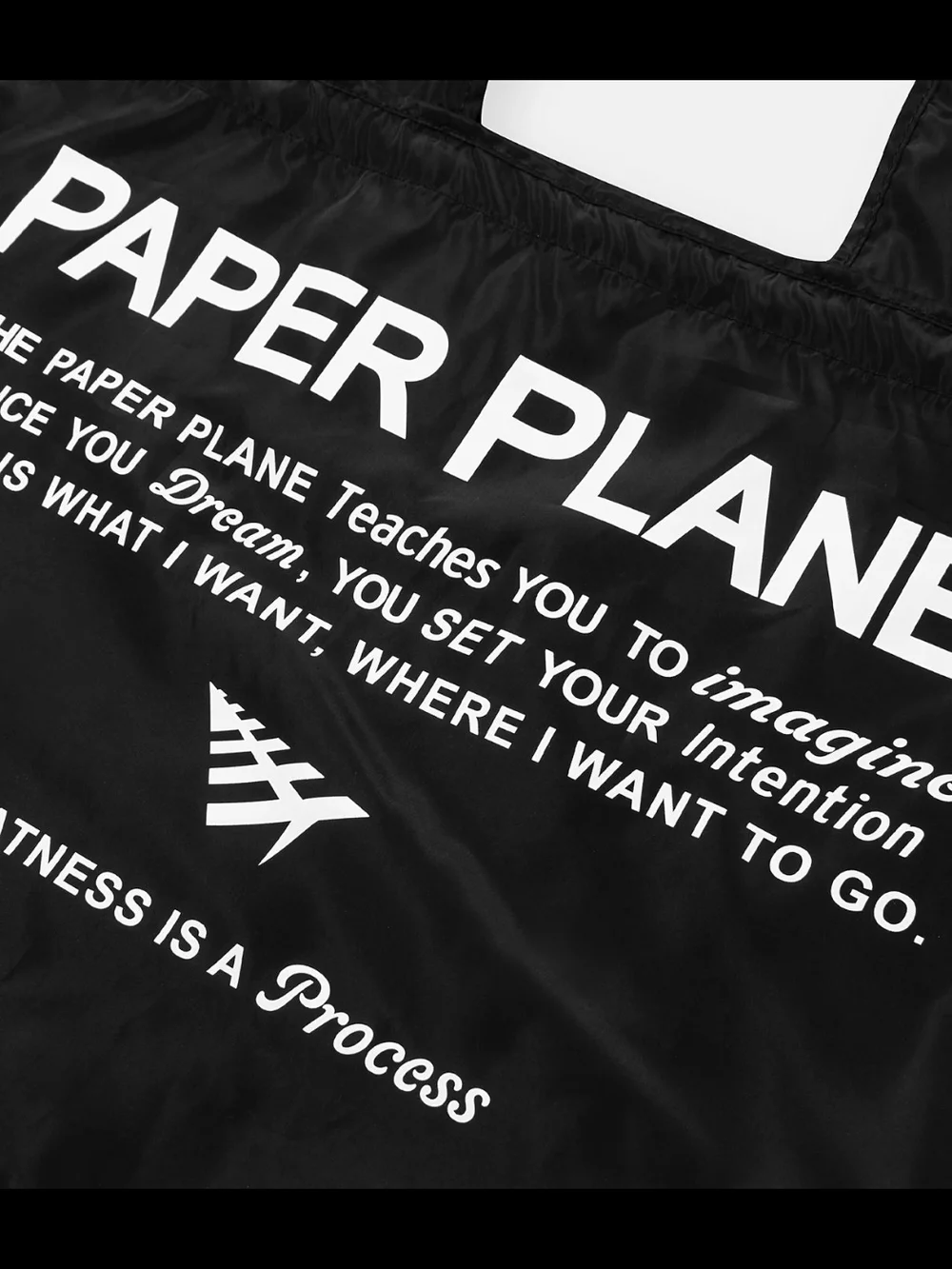 Roc Nation Paper Planes Black Packable Tote Bag JAY-Z Item Rare Hip Hop Rap